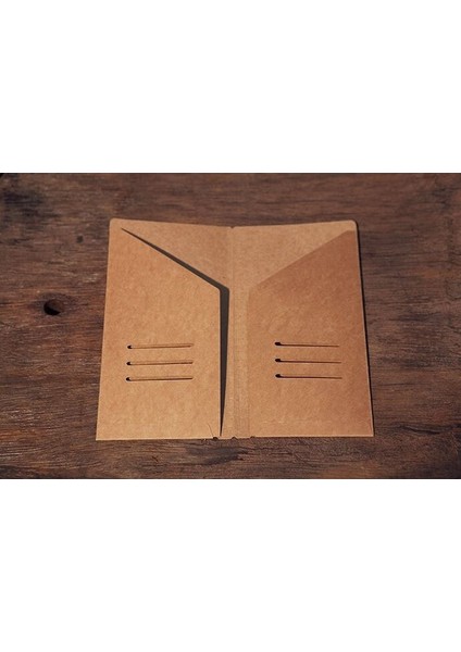 Orta Boy Midori Seyahat Defteri Günlük Yedek Için 9x5 Standart Kraft Kağıt Cep - Türkçe (Yurt Dışından)