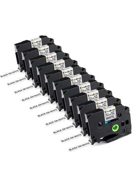 5 Paket 231 Uyumlu Brother Tze -Touch Tz Bant Beyaz P-Touch Etiket Bantı Lot (Yurt Dışından) modelleri