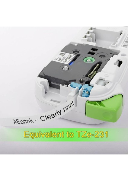 5 Paket 231 Uyumlu Brother Tze -Touch Tz Bant Beyaz P-Touch Etiket Bantı Lot (Yurt Dışından) fırsatları