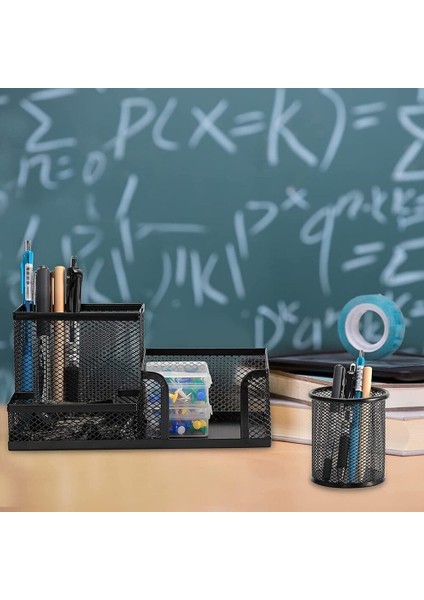 7'yi Ayarla Metal Ofis Telle Kutu Masa Düzenleyici Set Kırtasiye Düzenleyici Mektup Tepsileri Kalemlik (Yurt Dışından) fiyatları