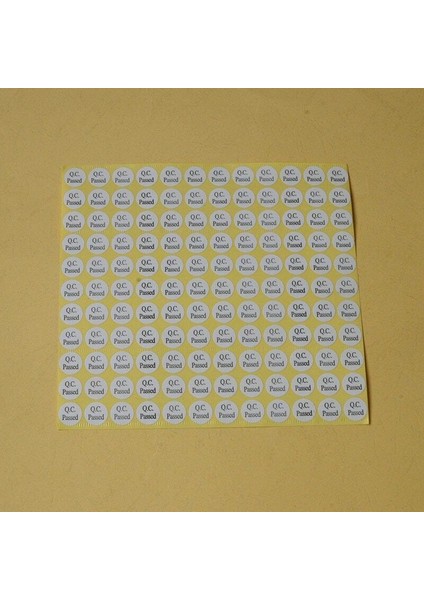 13 mm Beyaz 1 Sayfa Kendinden Yapışkanlı Kontrol Edildi Onaylı Etiketler Stickerlar Ev Okul Ofis (Yurt Dışından)