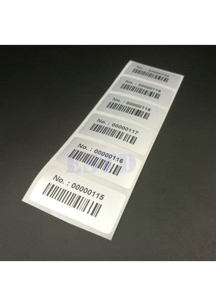 Sıralı Numaralı, Barkodlu Su Geçirmez Envanter Etiketleri (Yurt Dışından) fiyatları