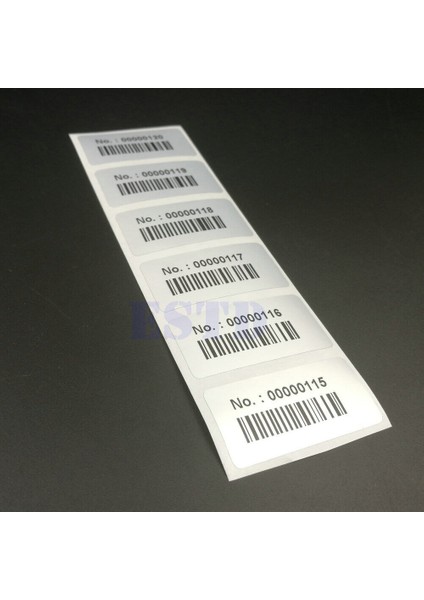 Sıralı Numaralı, Barkodlu Su Geçirmez Envanter Etiketleri (Yurt Dışından) modelleri