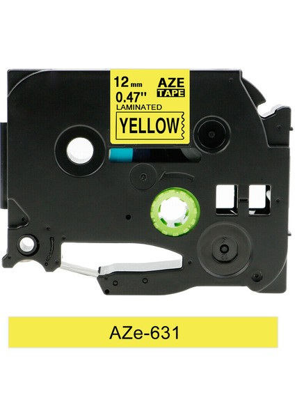 5 Paket Tarzı 12 mm Sarı Uyumlu Brother TZ-231 Tze P-Touch Etiket Bantı Seti (Yurt Dışından)