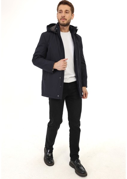 Regular Dizüstü Lacivert ( Çıkarılabilir Kapüşonlu ) Kaban fiyatları