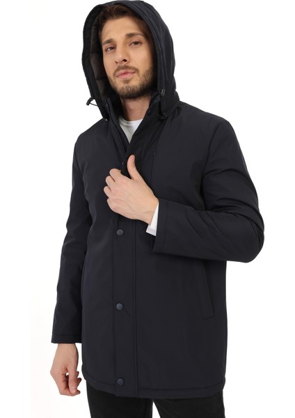 Regular Dizüstü Lacivert ( Çıkarılabilir Kapüşonlu ) Kaban fırsatları