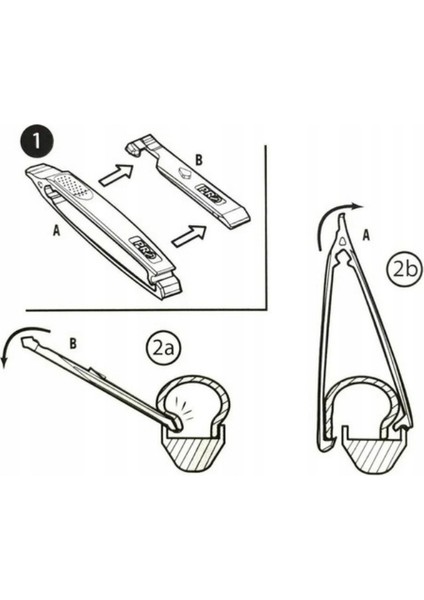 Tubeless Bisiklet Lastik Levyesi 2li Plastik 16CM