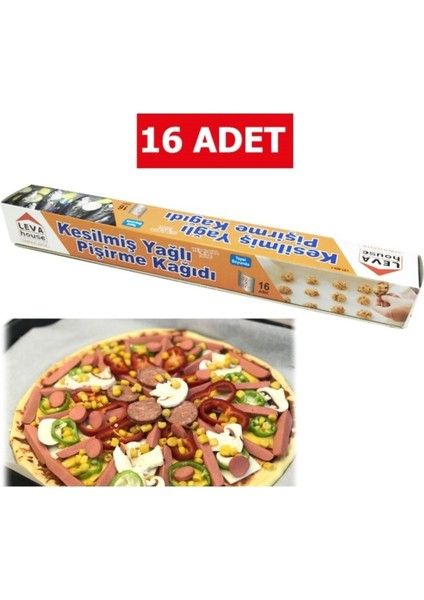 Yağlı Pişirme Kağıdı Kesilmiş 16 Adet