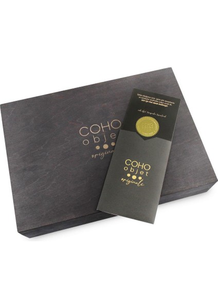 Coho Patron Inception Edition Pirinç Puro Küllük & Kibritlik & Puro Stand Seti indirimleri