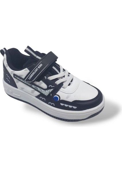 Siyah Beyaz Bantlı Çocuk Spor Ayakkabı fırsatları