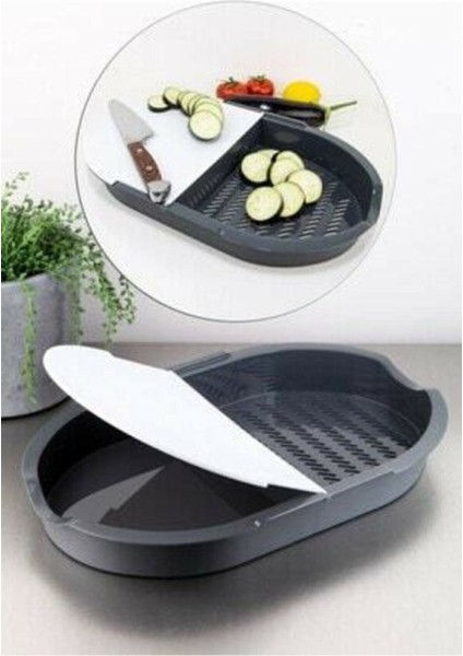 Çift Hazneli Kesim Panosu Kesme Tahtası Kendinden Hazneli modelleri