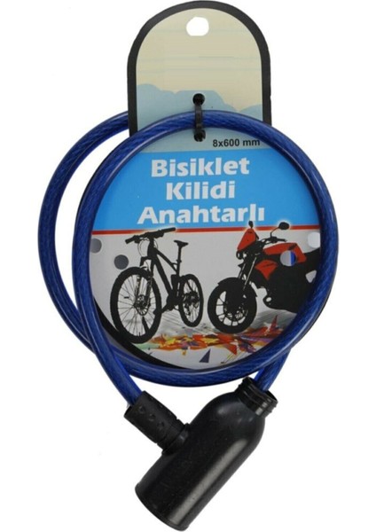 Bisiklet Kilidi Anahtarlı 60 cm Bisiklet Kilidi