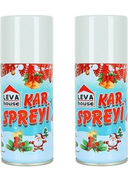 2 Adet 150ML Yeniyıl Ağaç Süsleme Kar Spreyi