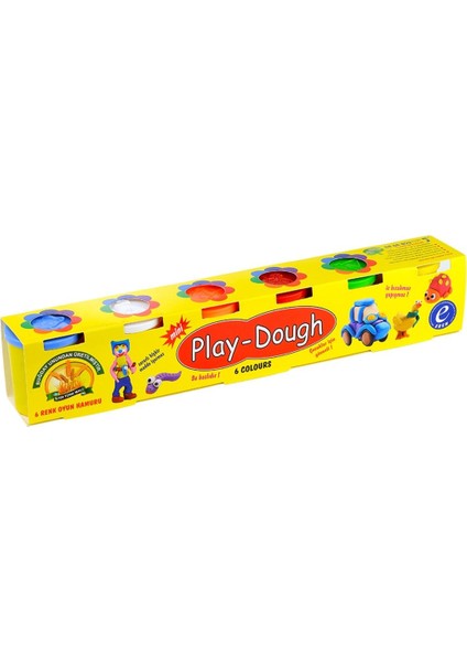 6 Renkli Oyun Hamuru