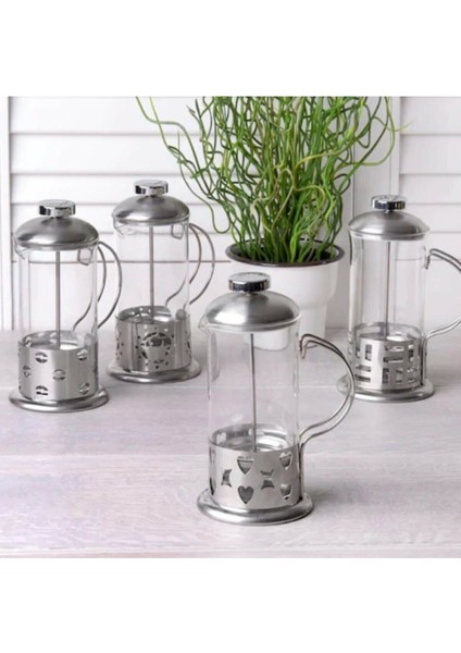 Bitki Çayı ve Kahve Demleme French Press 2 Adet 350 ml
