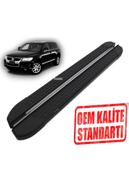 Touareg 2002 2018 Araca Özel Nevada Siyah Yan Basamak