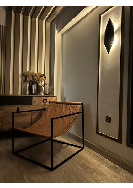 Modern Dekoratif Metal Ayaklı Berjer Salon Oturma Odası Balkon Berjeri modelleri