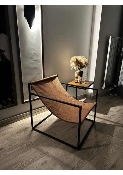 Modern Dekoratif Metal Ayaklı Berjer Salon Oturma Odası Balkon Berjeri fırsatları