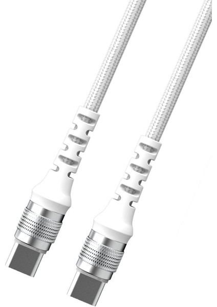 EC-155C-C 1.2m 60W Type-C To Type-C Pd Hızlı Şarj Kablosu - Beyaz