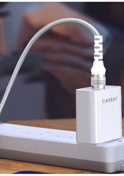 EC-155C-C 1.2m 60W Type-C To Type-C Pd Hızlı Şarj Kablosu - Beyaz