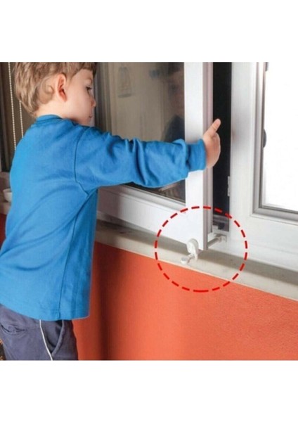 2 Adet Çocuk Bebek Pencere Güvenlik Kilidi Havalandırma Kolu Kade
