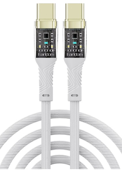 EC-179CC 1m 100W Type-C To Type-C Hızlı Şarj Kablosu - Beyaz