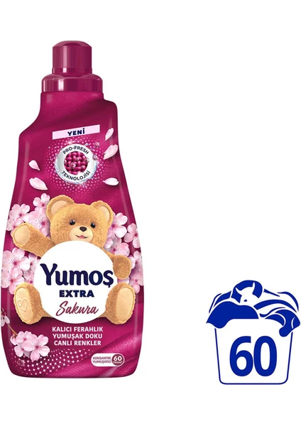 Extra Konsantre Çamaşır Yumuşatıcı Sakura1440 ml 60 Yıkama