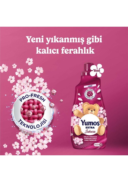 Extra Konsantre Çamaşır Yumuşatıcı Sakura1440 ml 60 Yıkama