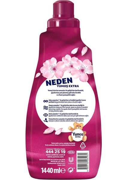 Extra Konsantre Çamaşır Yumuşatıcı Sakura1440 ml 60 Yıkama