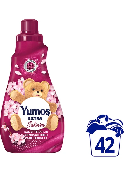 Extra Konsantre Çamaşır Yumuşatıcı Sakura 1008 ml 42 Yıkama