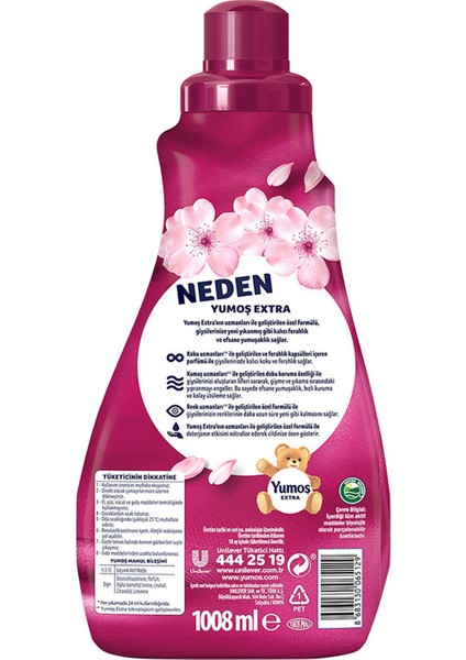 Extra Konsantre Çamaşır Yumuşatıcı Sakura 1008 ml 42 Yıkama