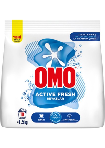 Active Fresh Beyazlar Toz Deterjanı 1.5 KG