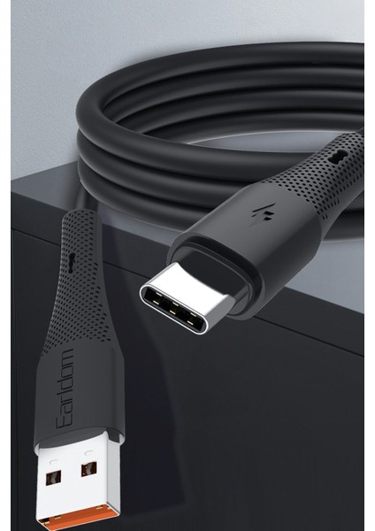 EC-185C 1m 60W USB To Type-C Hızlı Şarj Kablosu - Siyah