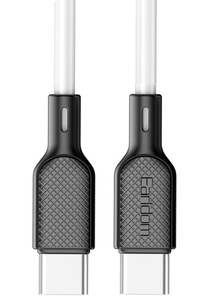 EC-153C 1m 3A Type-C To Type-C Pd Hızlı Şarj Kablosu - Beyaz
