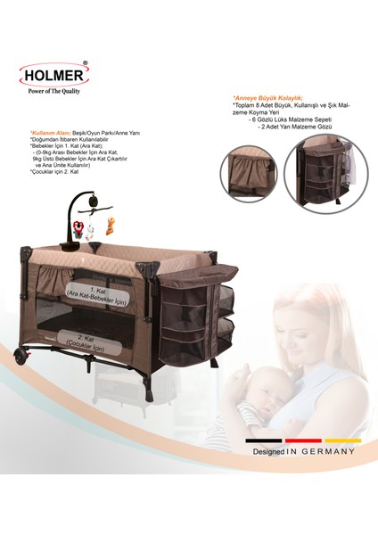 Maxi Comfort Coolstyle Anne Yanı-Deluxe Kumaş Premium Oyun Parkı Bej + Aloevera Yatak 70X110 cm indirimleri