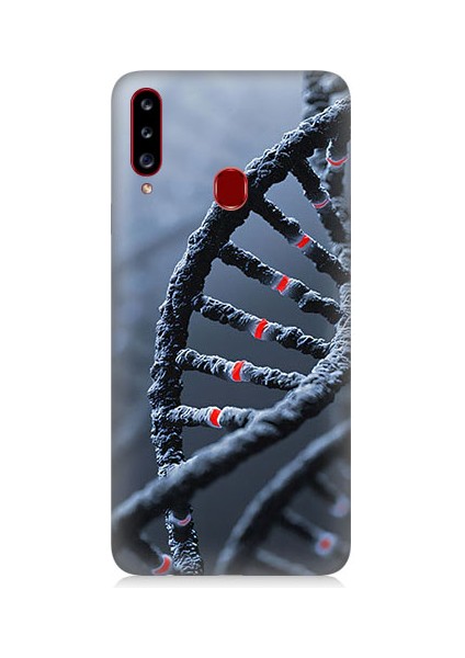 Samsung Galaxy A20S Uyumlu Dna Sarmalı Desenli Silikon Kılıf