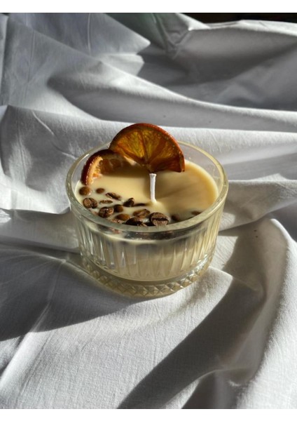Kahve ve Portakallı %100 Doğal ve Vegan Soyawax Mum