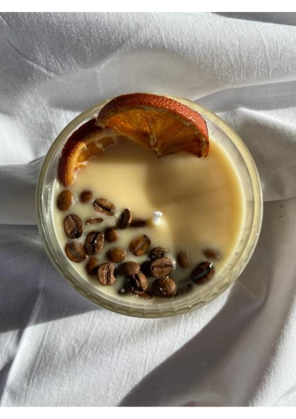Kahve ve Portakallı %100 Doğal ve Vegan Soyawax Mum