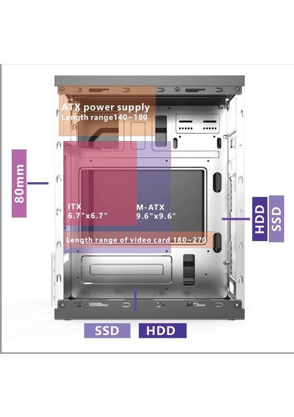 M311 Bb Matx Case Peak 300W P.supply