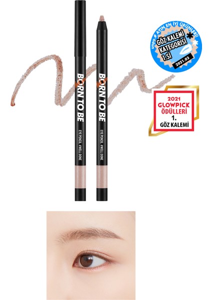 Uzun Süre Kalıcı, Bulaşma Yapmayan Jel Göz Kalemi APIEU Born To Be Madproof Eye Pencil Well Done 07
