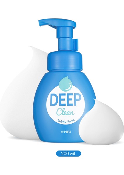 Soda ve Karbonat İçeren Nemlendirici Etkili Temizleme Köpüğü A'PIEU Deep Clean Bubble 200ml