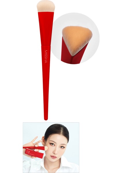 Pürüzsüz Uygulama Sunan Fondöten & Baz Fırçası Radiance Perfect Fit Brush (Red)