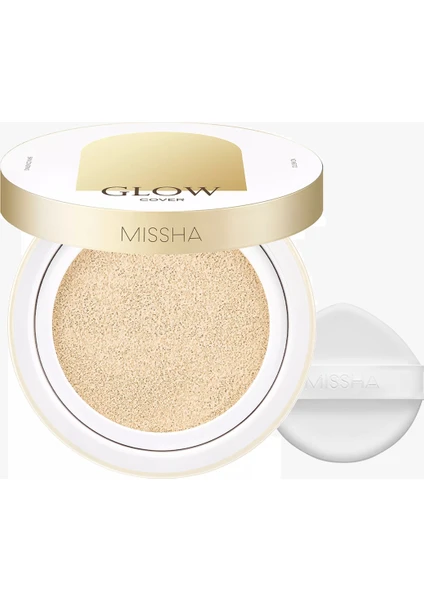 Işıltılı ve Cam Cilt Görünüm Sunan Hafif Dokulu Cushion Glow Cushion SPF40++ (No.21N)