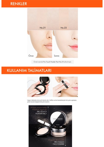 Pürüzsüz Görünüm Sağlayan Kompakt Pudra Pro-Touch Powder Pact SPF25/PA++ (No.21)