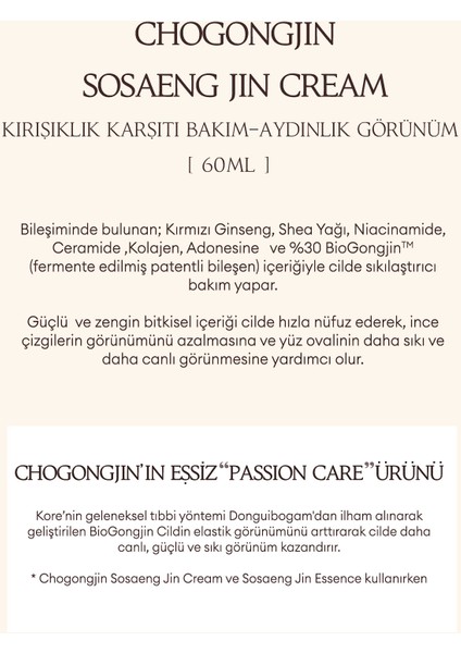 Oryantal Bitkisel İçerikli Canlandırıcı Bakım Kremi 50ml Misa Cho Gong Jin Cream