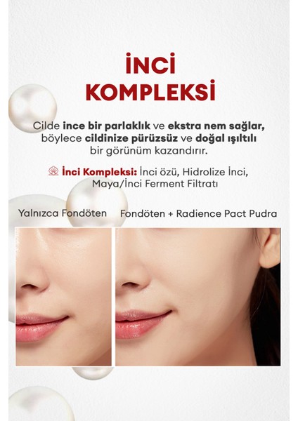 Aydınlık ve Pürüzsüz Görünüm Sunan Kompakt Pudra Radiance Pact SPF27/PA++ (Vanilla)