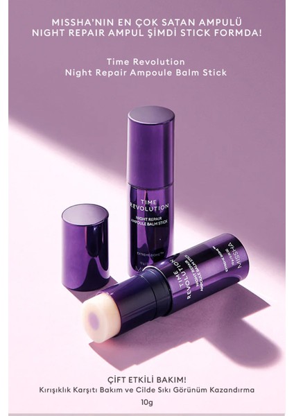 Fermente Içeriklerle Zenginleştirilmiş Total Balm Stik Night Repair Ampoule Stick