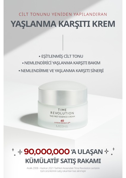 Fermente İçerikli Ton Eşitleyici Bakım Kremi Time Revolution The First Essence Cream