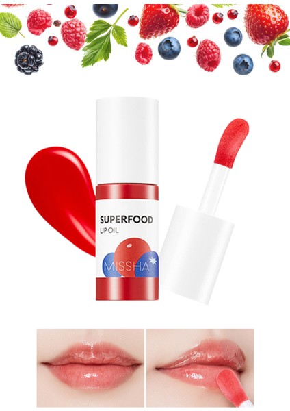 Mıssha Dudak Bakım Yağı - Super Food Lip Oil Berry