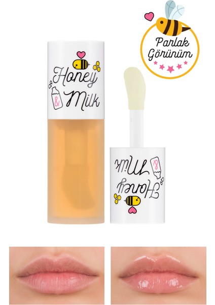 Bal ve Süt Özlü Besleyici Ve Nemlendirici Dudak Bakım Yağı A'PIEU Honey & Milk Lip Oil